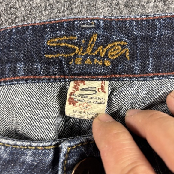 Silver Jeans Co. Jeans Women's 18 Frances Bootcut 28/33 Distressed Denim Cowgirl - Picture 4 of 8